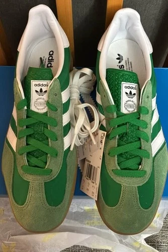 New Adidas Gazelle Emerald Green Sneakers Runners Size 8
