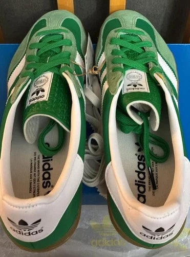 New Adidas Gazelle Emerald Green Sneakers Runners Size 8 - photo 2