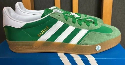 New Adidas Gazelle Emerald Green Sneakers Runners Size 8 - photo 3