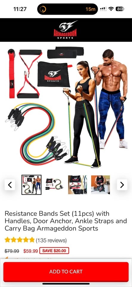 New Resistance bands set 11pcs