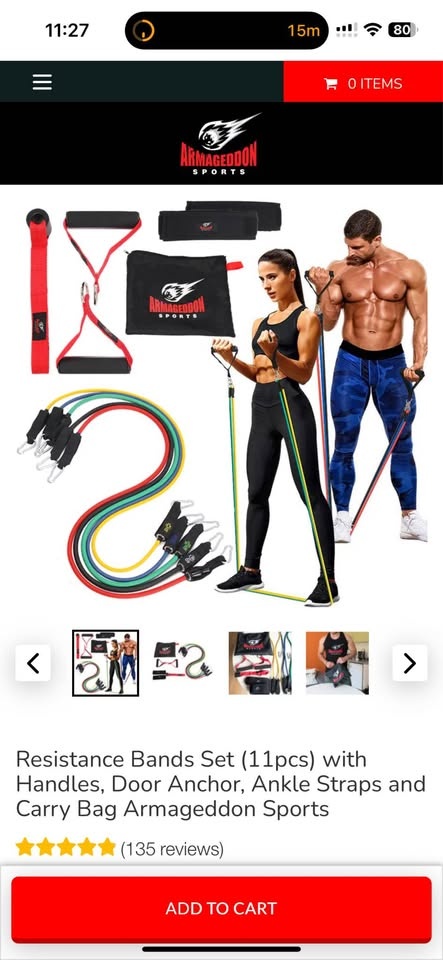 New Resistance bands set 11pcs - photo 2