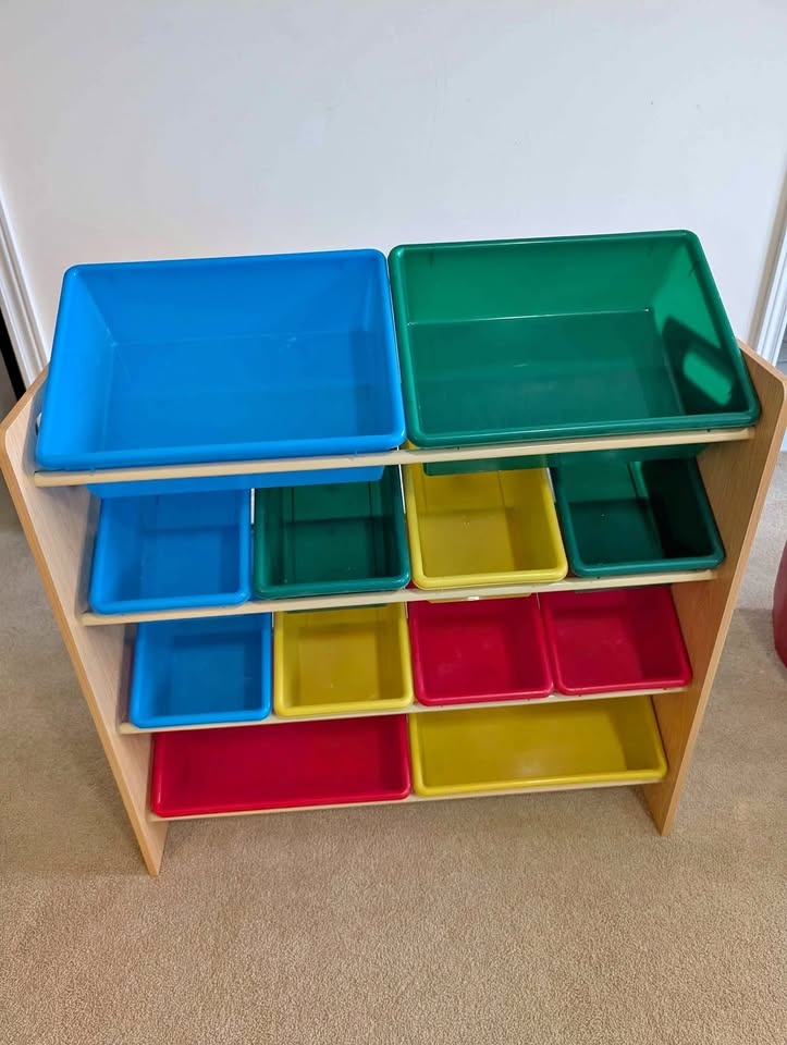 Kids 12-Bin Bedroom/Playroom Toy Storage Organize