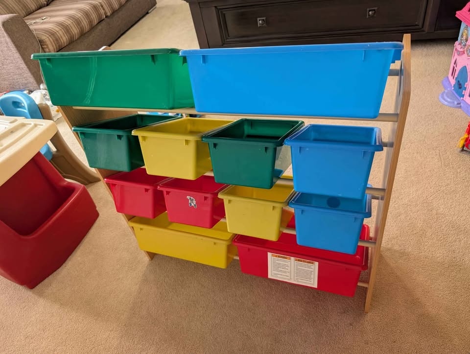 Kids 12-Bin Bedroom/Playroom Toy Storage Organize - photo 3