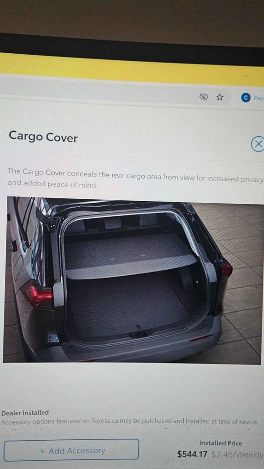 OEM Toyota RAV4 Retractable Trunk Cargo Cover (2019–2025) - photo 3
