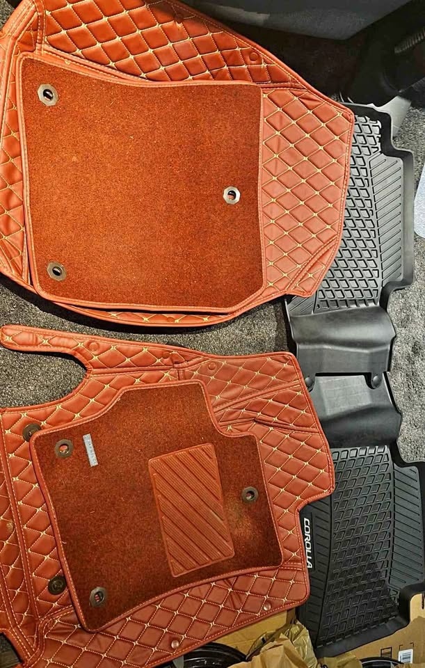 Toyota Corolla Custom Red Leather Mats (2020–2025)