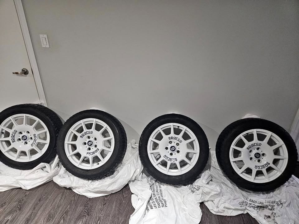 Sparco Terra 17” Rims + Firestone Winterforce Tires