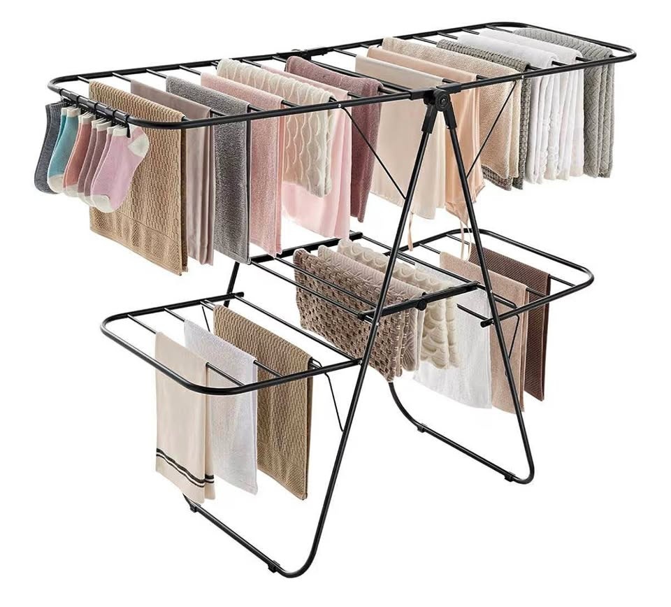 New SONGMICS Drying Rack — 2-Level Foldable Airer