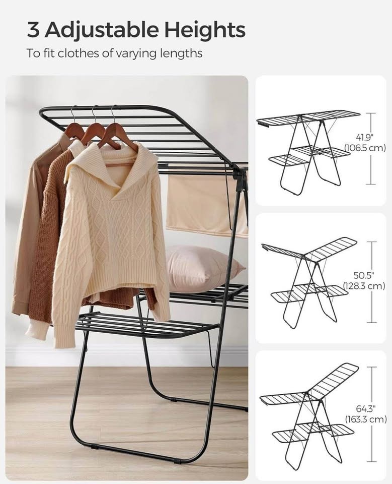 New SONGMICS Drying Rack — 2-Level Foldable Airer - photo 3