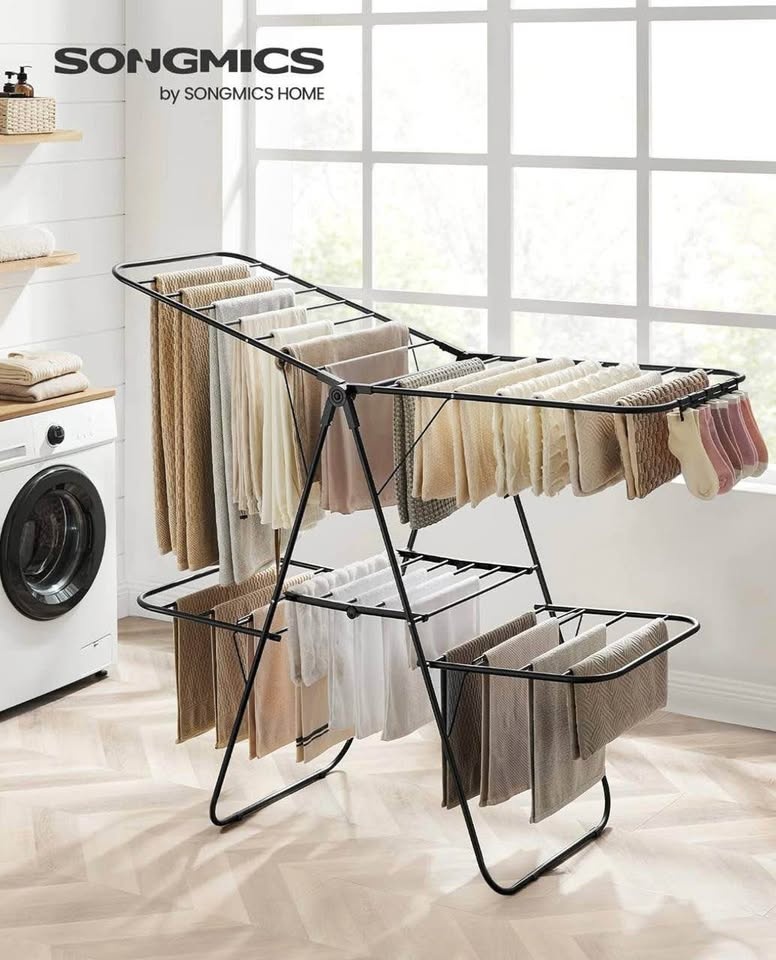 New SONGMICS Drying Rack — 2-Level Foldable Airer - photo 4
