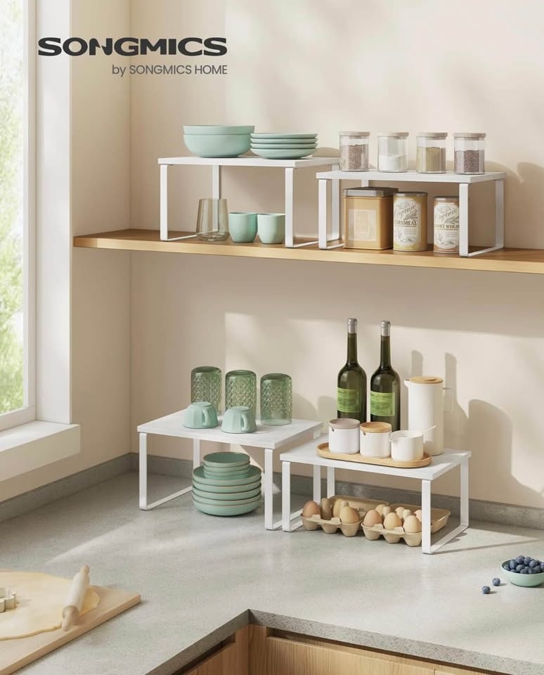 ✨ NEW – SONGMICS Cabinet Organizer Shelf (Set of 2) - photo 5
