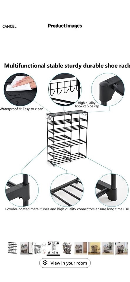 7 Tiers Shoe Rack Shoe Tower