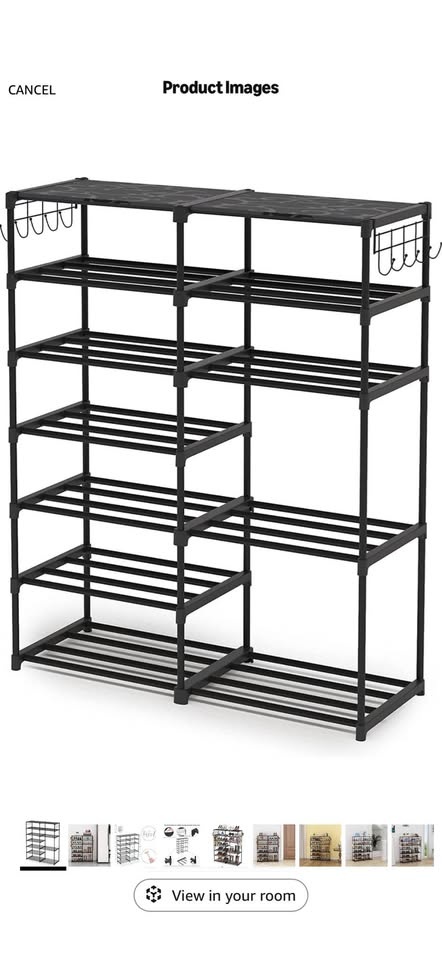7 Tiers Shoe Rack Shoe Tower - photo 4
