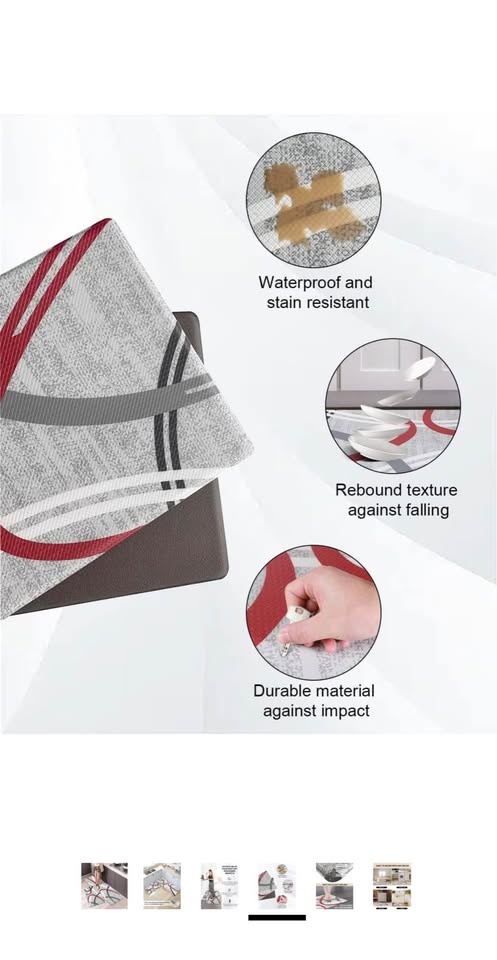 Artnice Anti Fatigue Kitchen Mats for Floor 2 PCS - photo 2