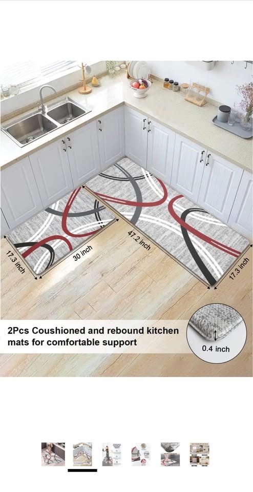 Artnice Anti Fatigue Kitchen Mats for Floor 2 PCS - photo 3