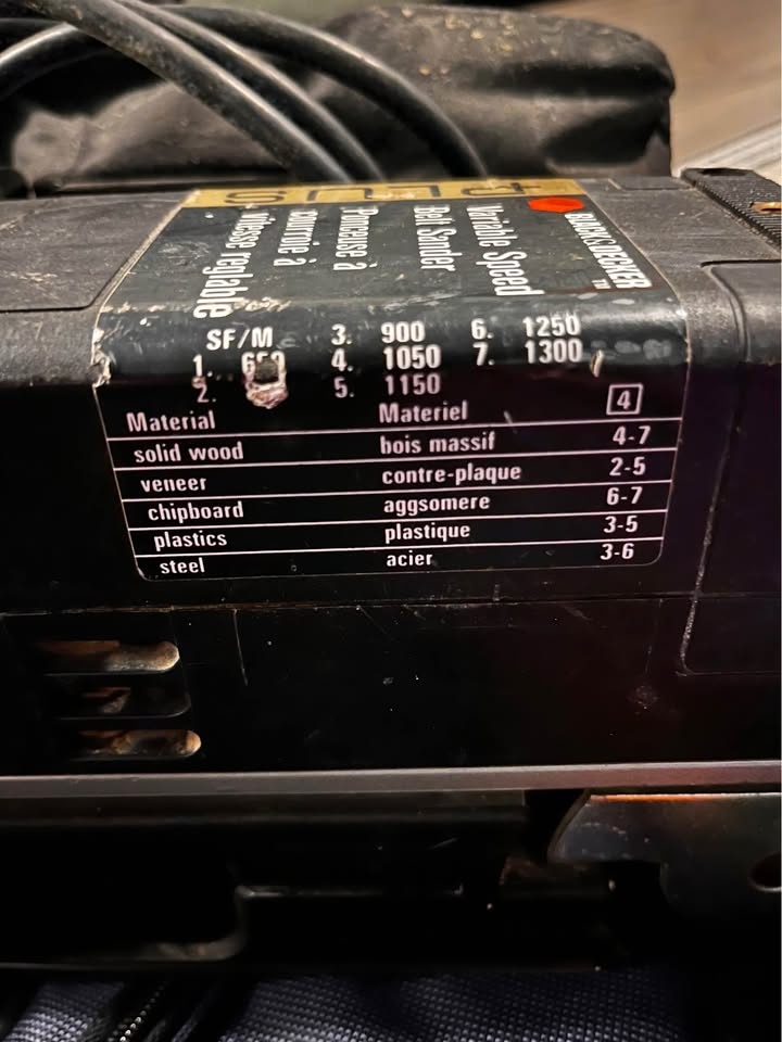 Variable Speed Belt Sander - photo 5