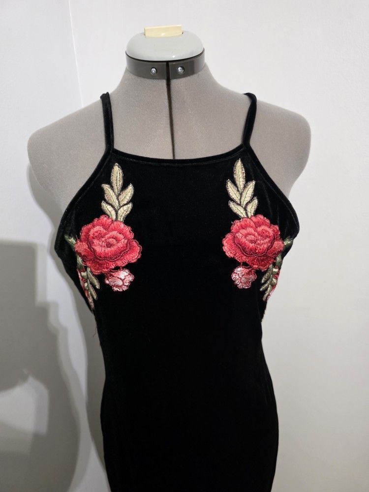 Women's Black Velvet Dress - photo 2