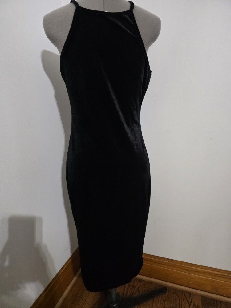 Women's Black Velvet Dress - photo 3