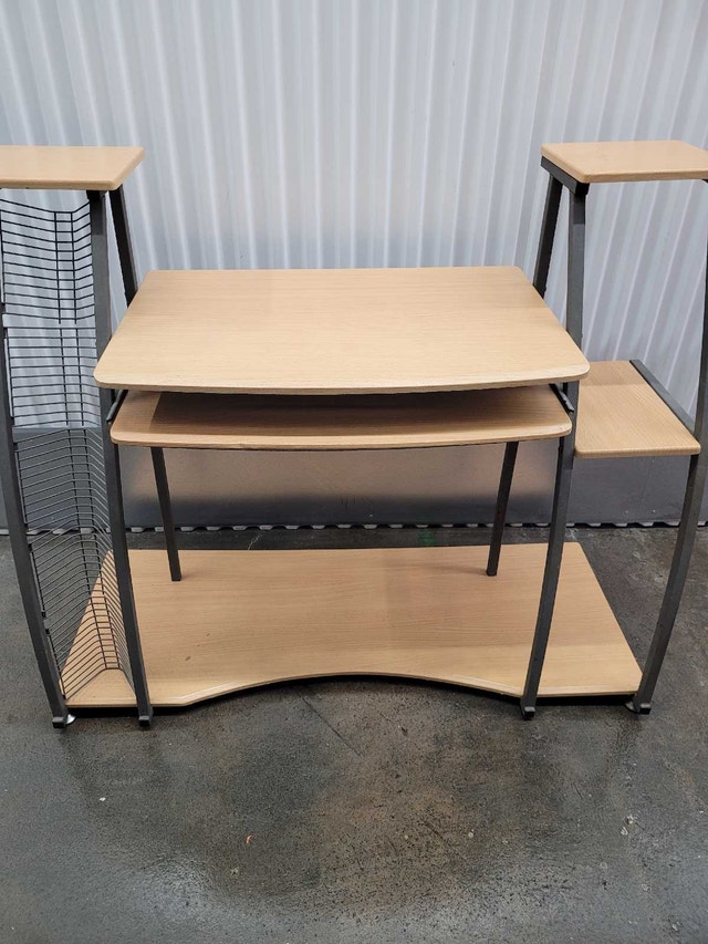 Office desk with CDs holder