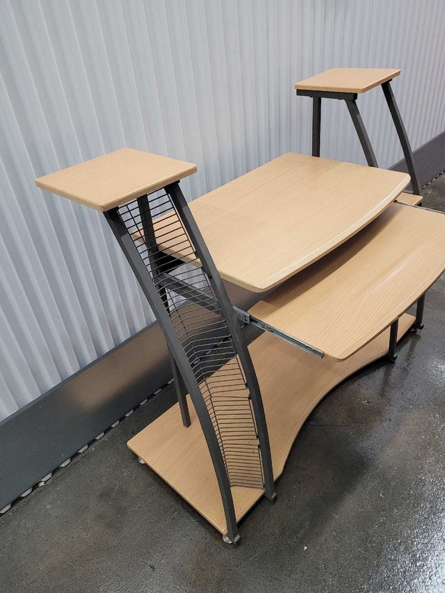 Office desk with CDs holder - photo 2