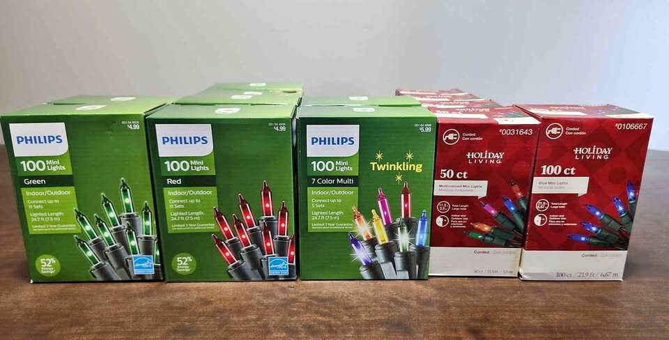 Bulk Lot of Assorted Holiday Lights