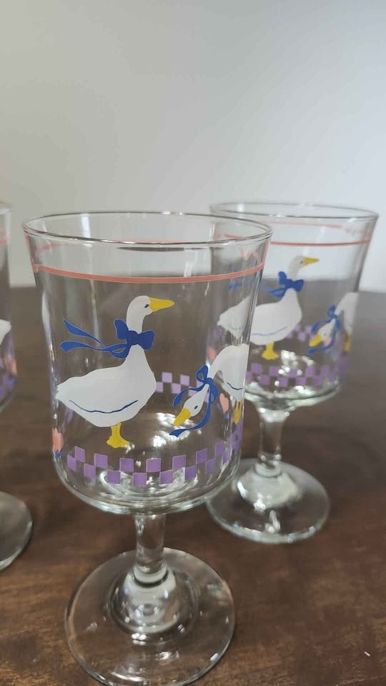LIBBEY Farm Country Geese Glassware - Set of 6 - photo 3