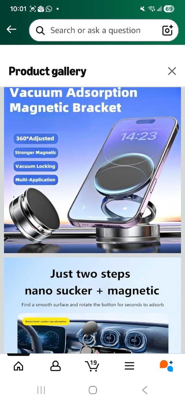 360° Foldable Magnetic Phone Mount - photo 2