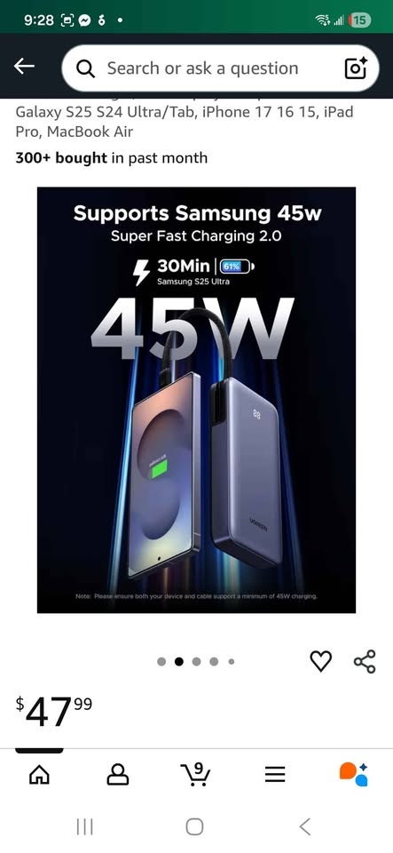 UGREEN 20000mAh 45W USB-C Power Bank - photo 3