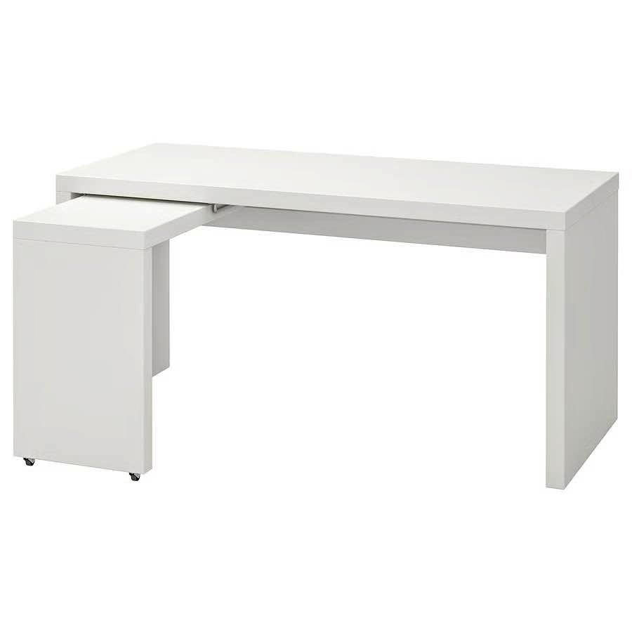 Malm Desk with Pull Out panel