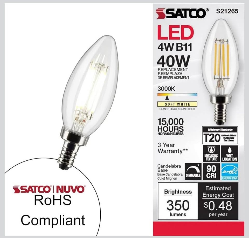 New- Satco LED Filament Bulbs - photo 5