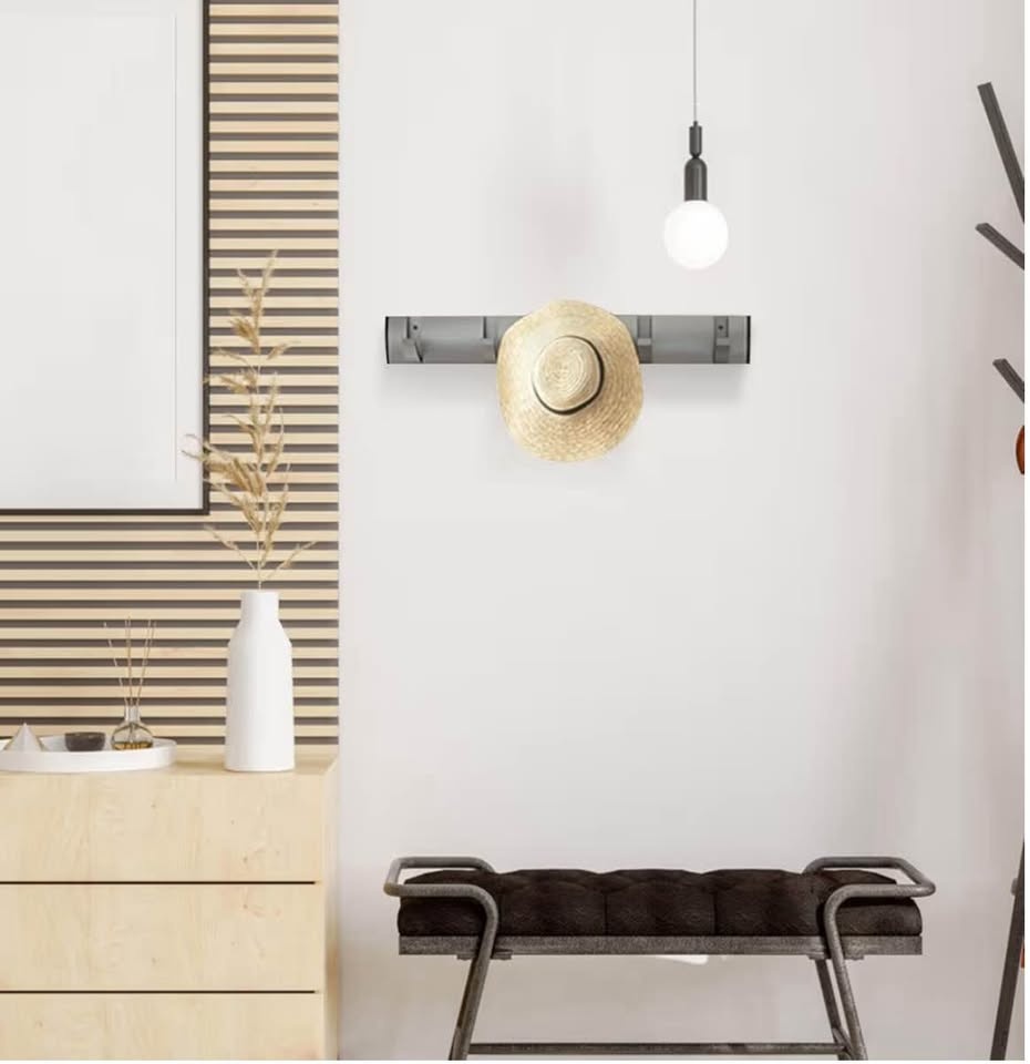 Wall Mounted Coat Rack with 5 Hooks - photo 2