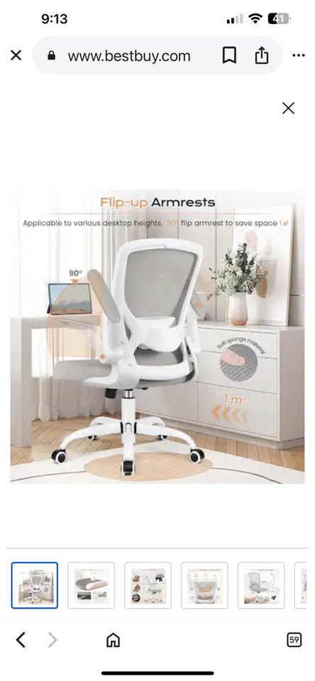 Ergonomic Mesh Chair with Lumbar Support - photo 2