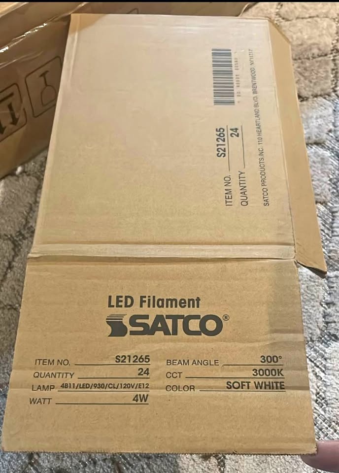 New- Satco LED Filament Bulbs