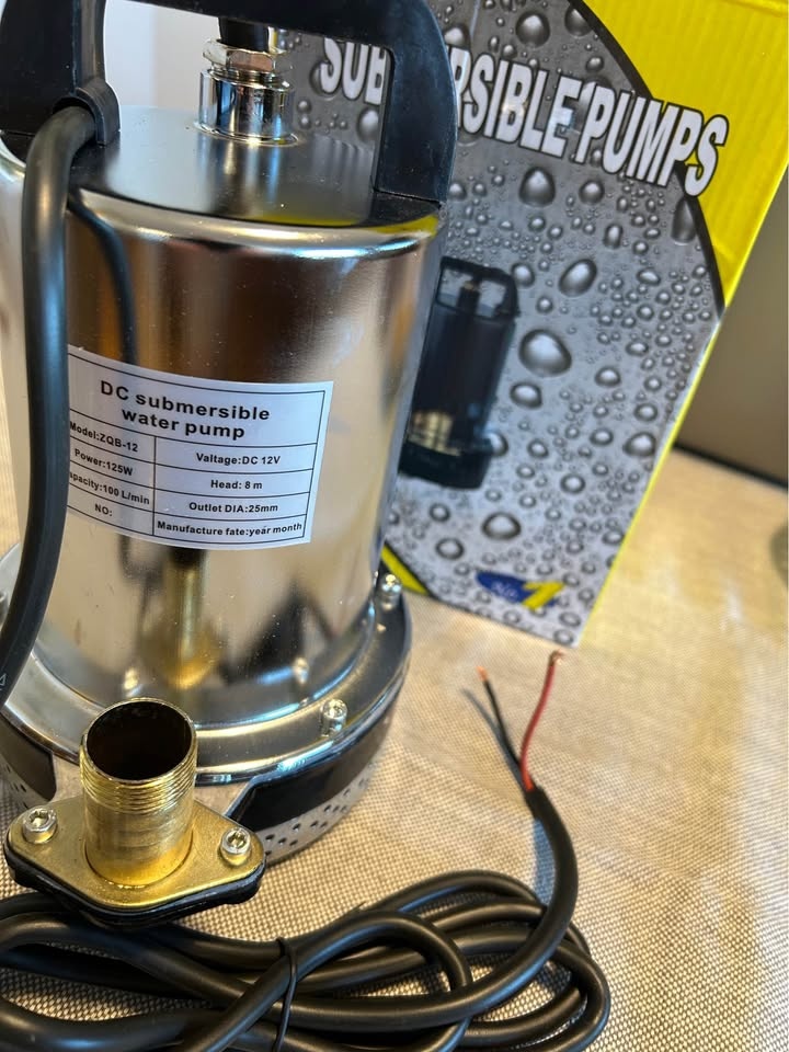 Submersible Water Pump DC 12V – 125W, High Flow – NEW - photo 2