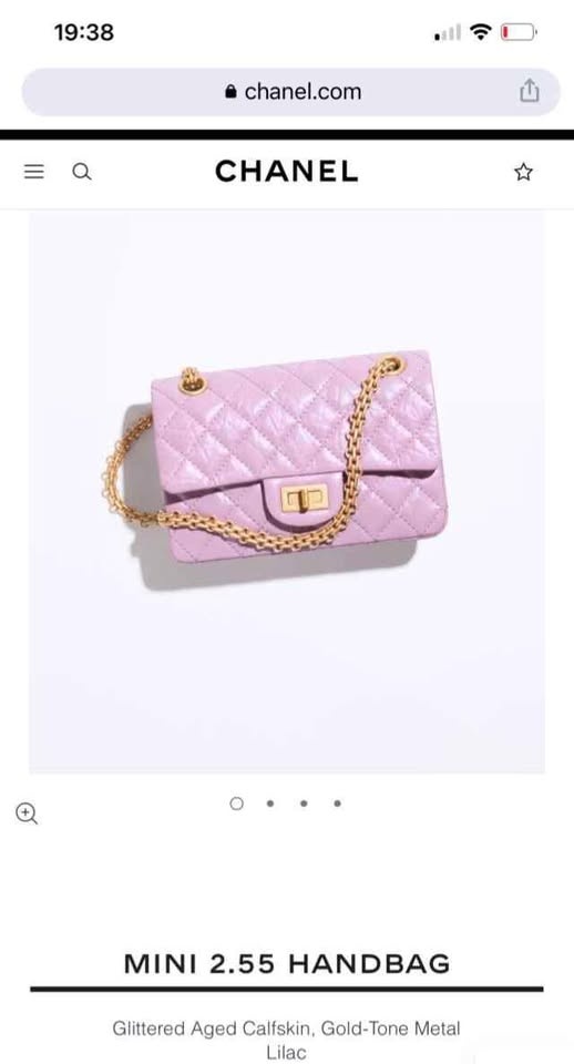 Chanel mini 255 iridescent purple - photo 2