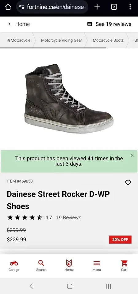 Dainese motorcycle shoes size M11 $200 thumbnail