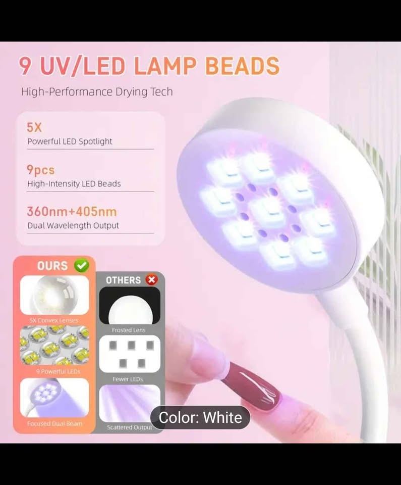 LED Nail Lamp Rechargeable with USB Cord - photo 3