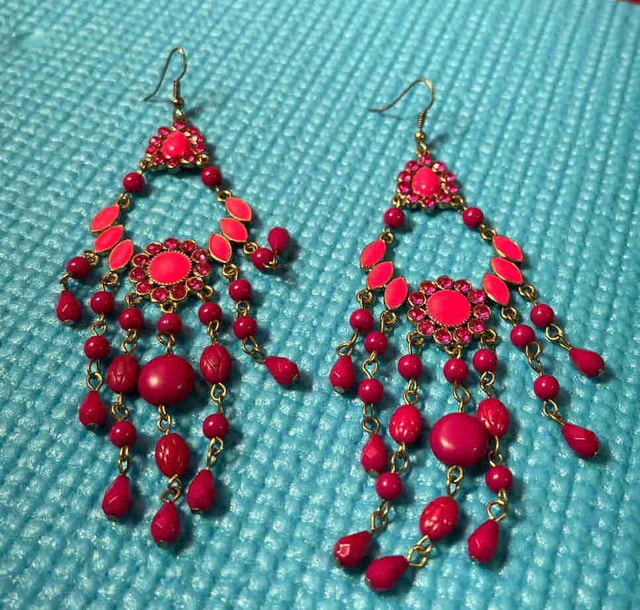 Pink Chandelier Earrings