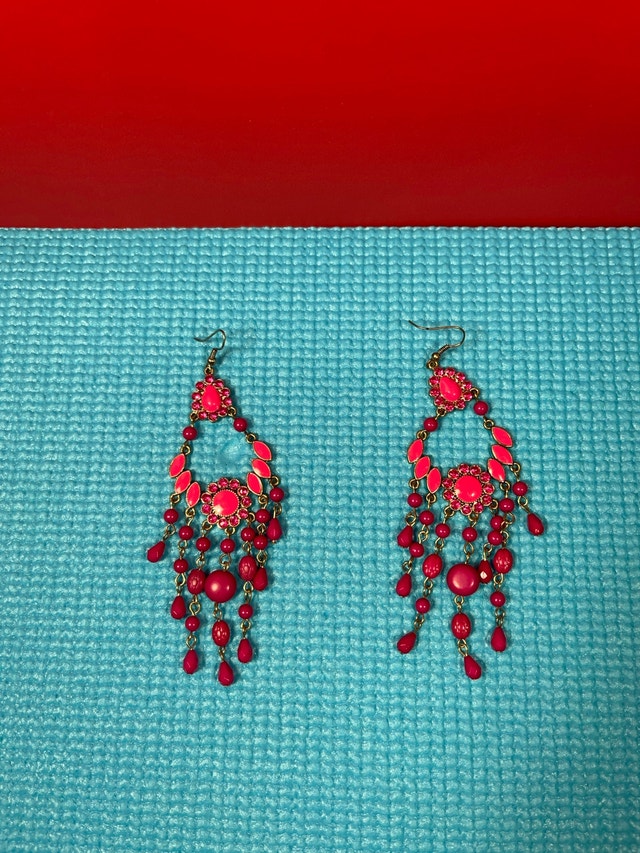 Pink Chandelier Earrings - photo 2