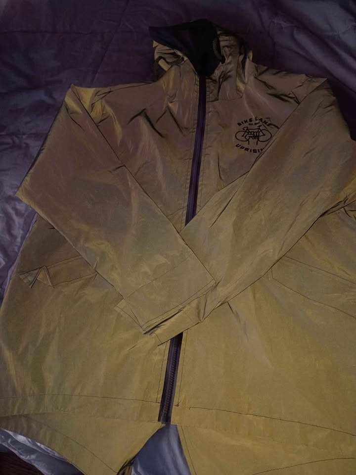 Bike Lane Uprising reflective windbreaker raincoat jacket - photo 3