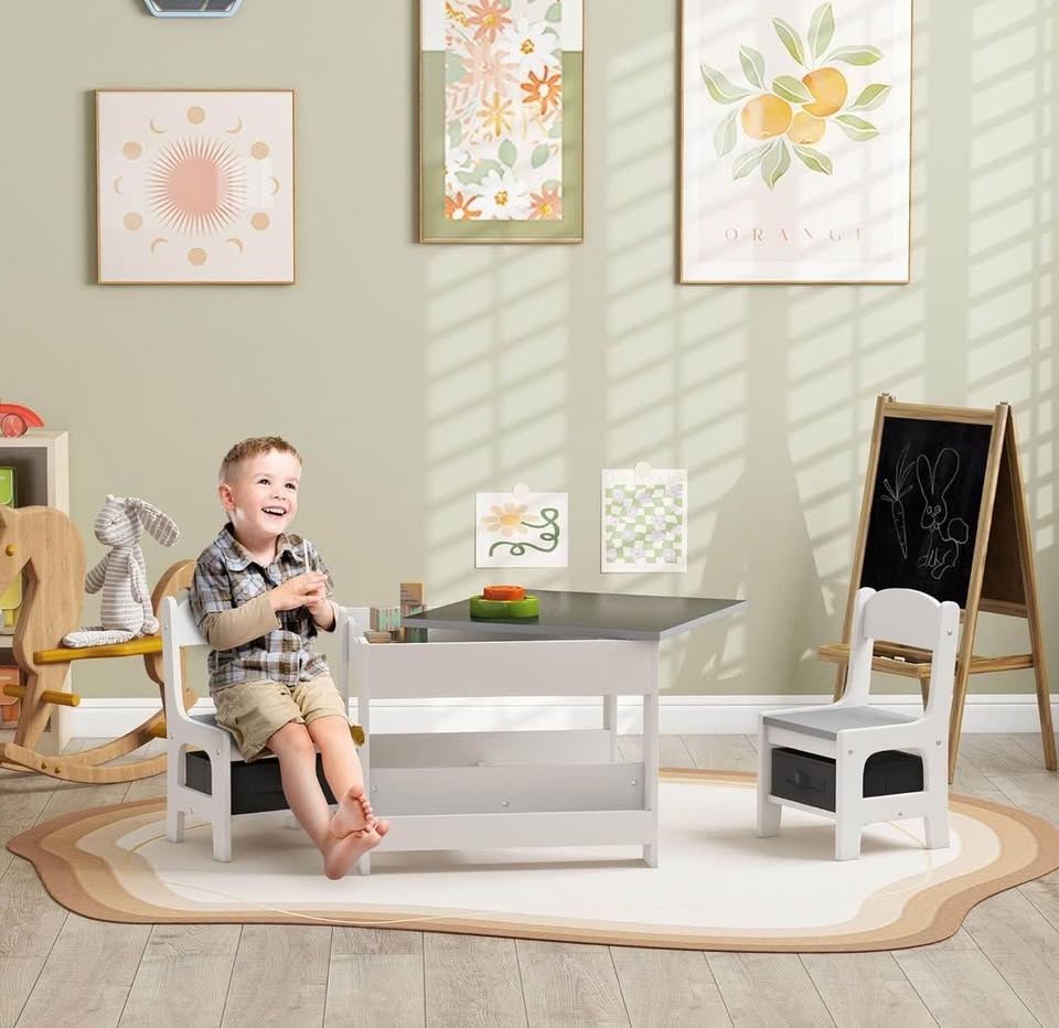 Qaba Kids Table and Chair Set - photo 2