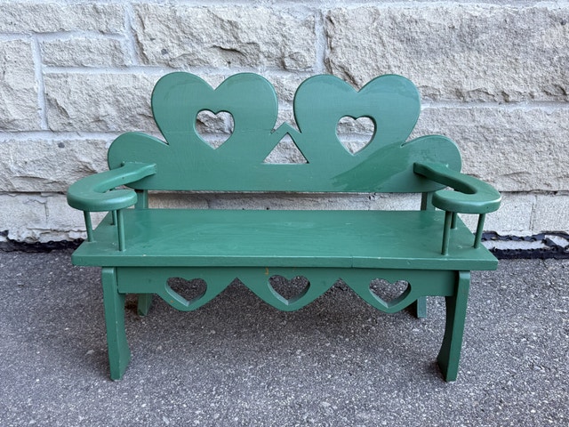 Kids wood bench
