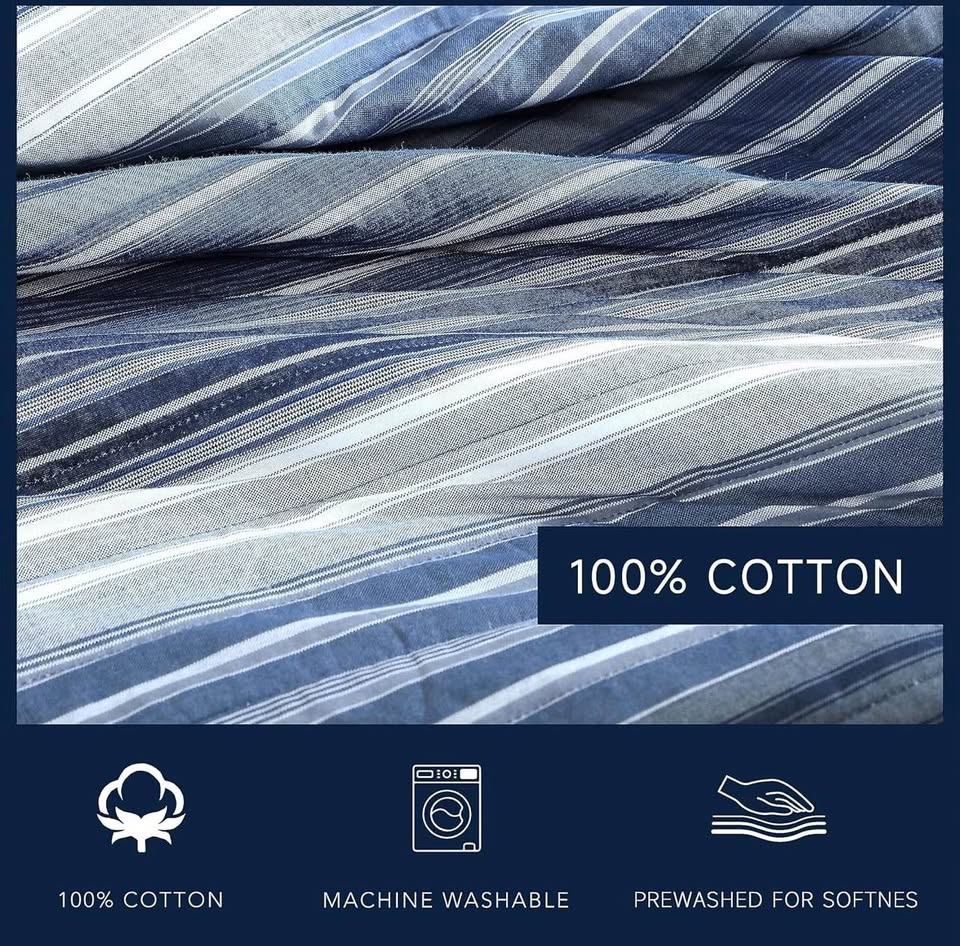 Coverside Blue King Quilt/Sham Set - photo 3