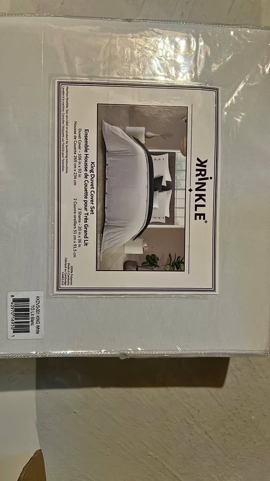 New-Yrinkle King Duvet Cover