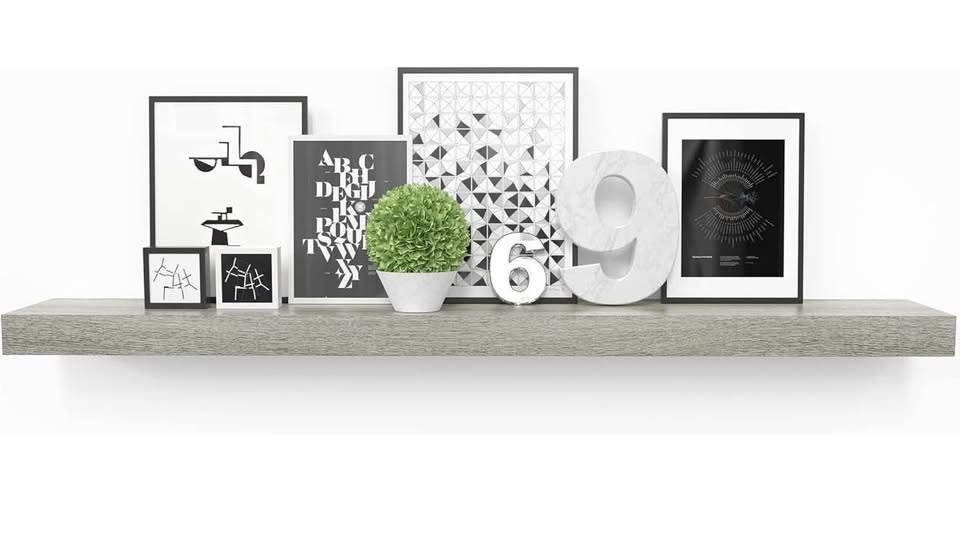 New-Natural Wood Floating Shelves, 24" Set of 2 - photo 2