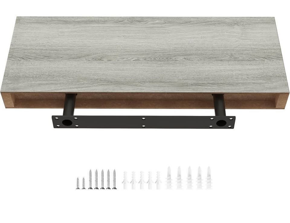 New-Natural Wood Floating Shelves, 24" Set of 2 - photo 4