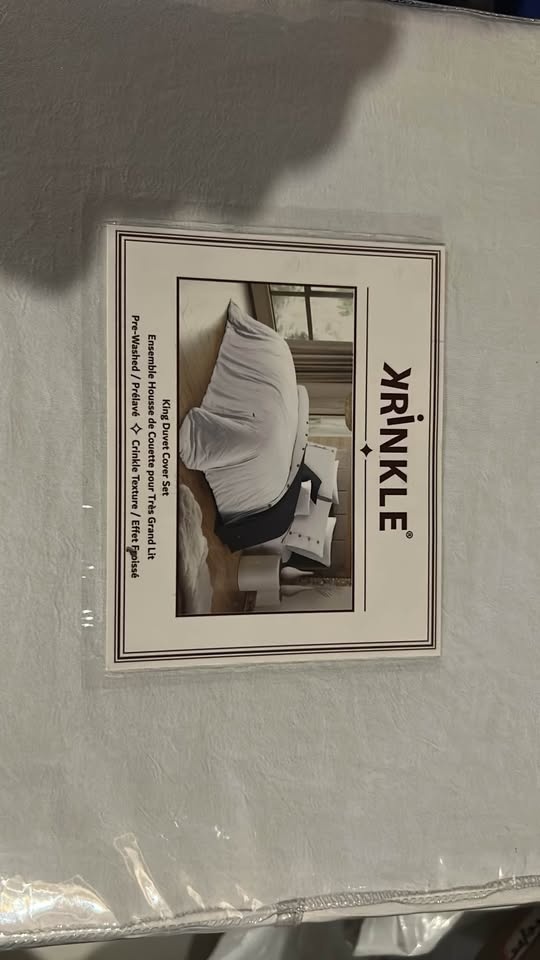 New-YRINKLE King Duvet Cover Set - photo 2