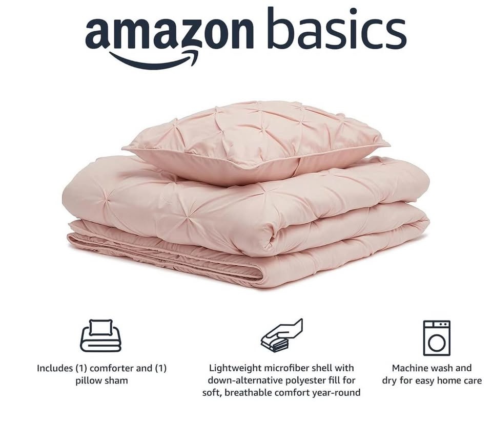 New-Comforter Bedding Set - King, Blush - photo 2