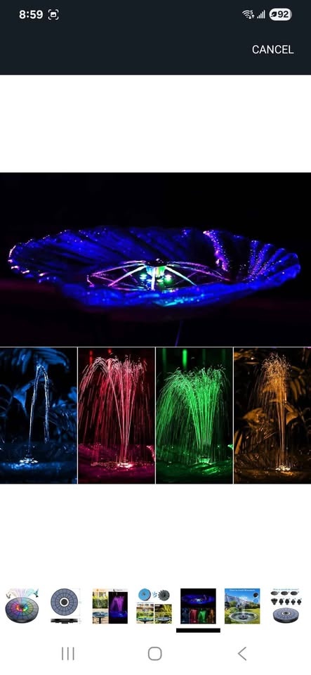 AMZtime LED Solar Fountain Pump Upgraded 5.5W - photo 3