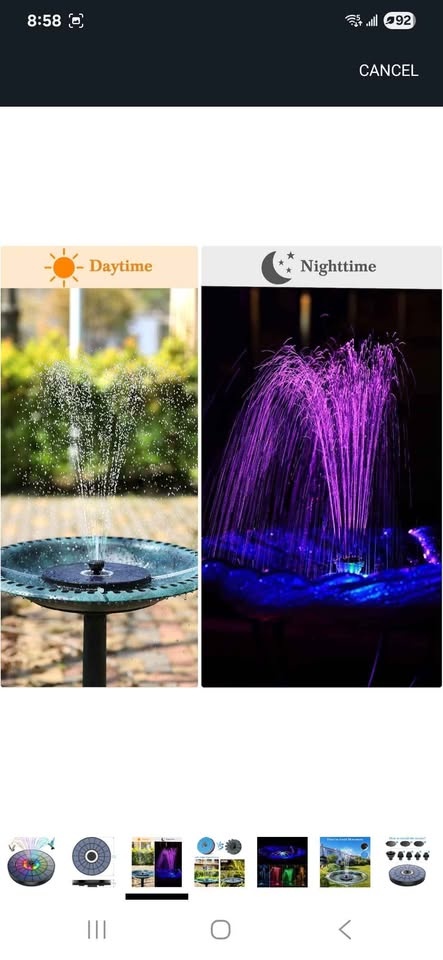 AMZtime LED Solar Fountain Pump Upgraded 5.5W - photo 5