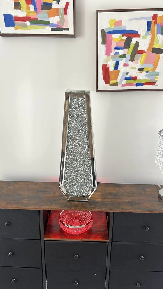 New-Crushed Diamond Vase/ Home Decor